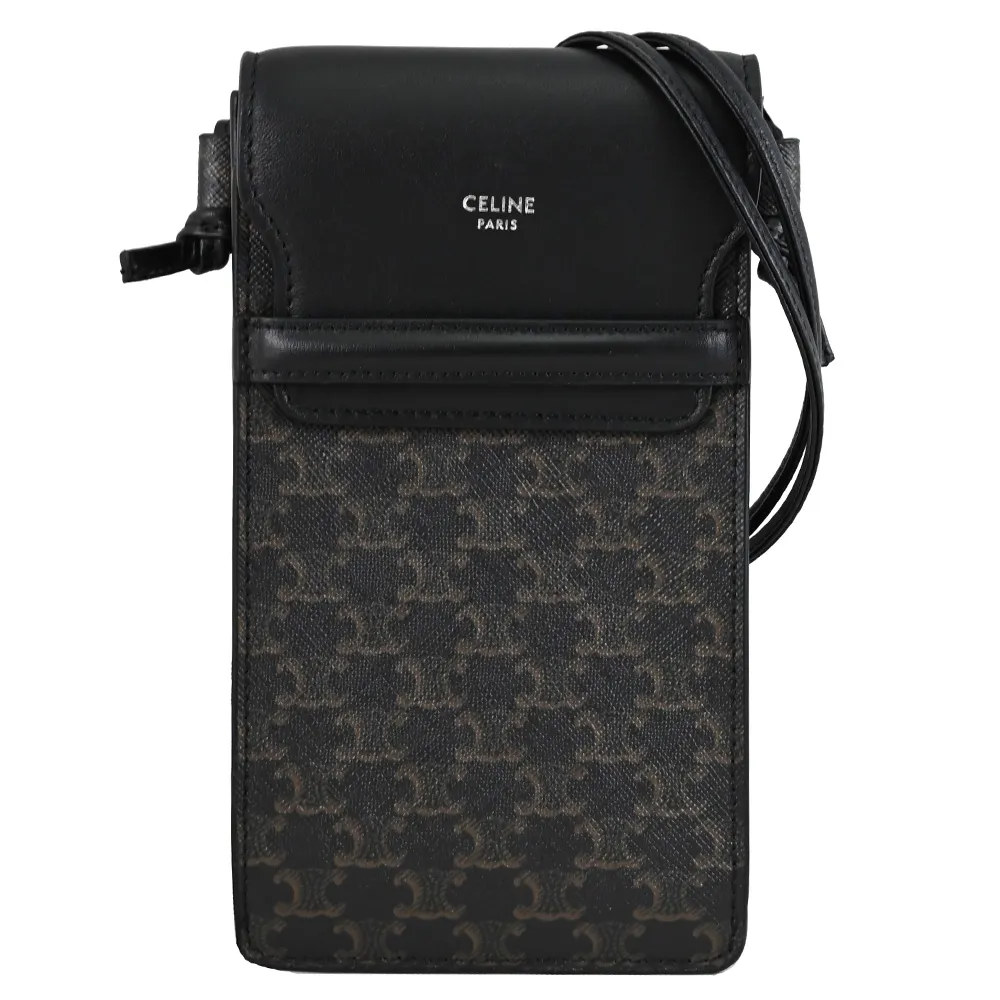 CELINE經典C LOGO小牛皮绗縫格紋斜背鍊包.卡其 歷史價格詳細信息