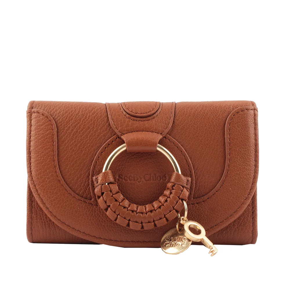 SEE BY CHLOE HANA系列山羊皮翻蓋短夾(米白) 歷史價格詳細信息