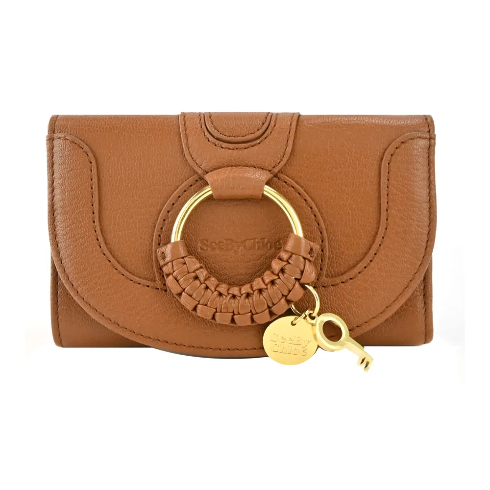 SEE BY CHLOE HANA系列山羊皮三折中夾(黑色 ) 歷史價格詳細信息