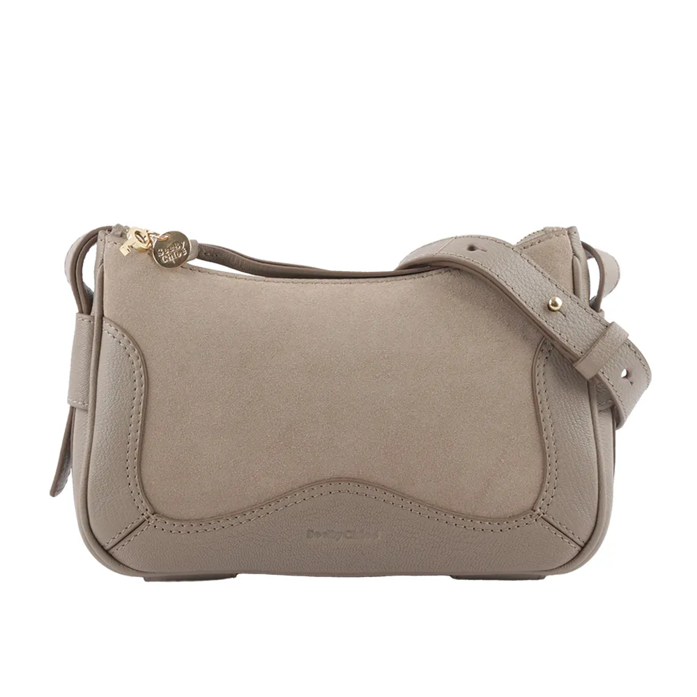 SEE BY CHLOE Hana麂皮拼接牛皮 hobo流浪包(黑色) 歷史價格詳細信息