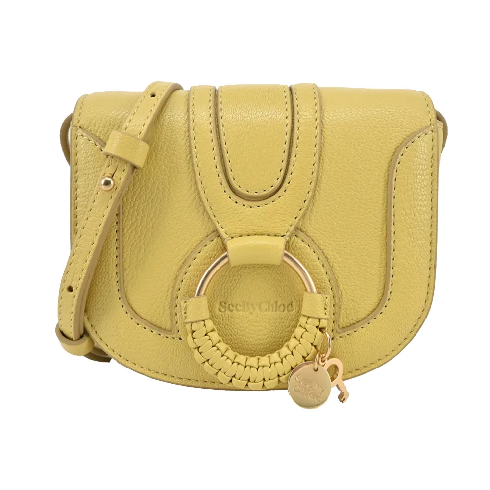 SEE BY CHLOE Mini Hana山羊皮馬鞍斜背包(黑色) 歷史價格詳細信息