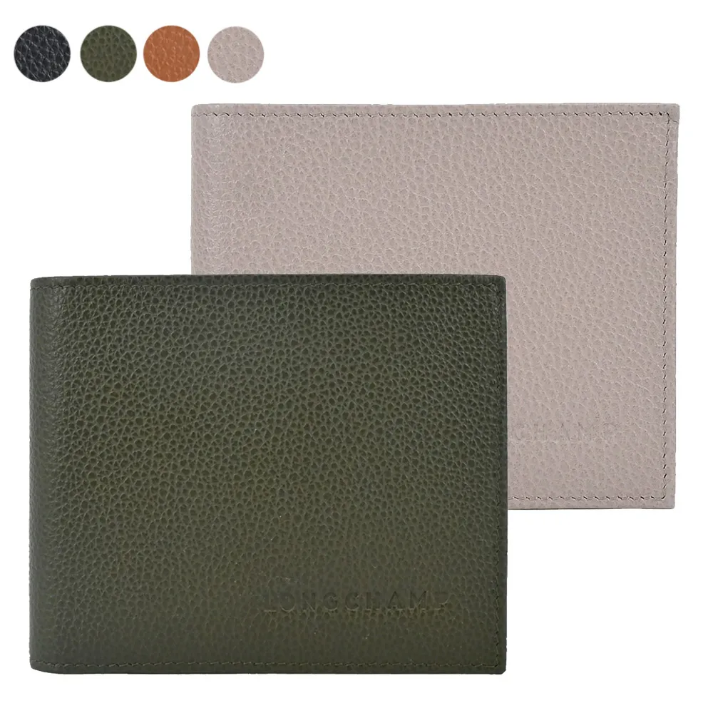 LONGCHAMP LE FOULONN? 系列牛皮雙折短夾(黑) 歷史價格詳細信息