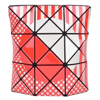 ISSEY MIYAKE 三宅一生 BAOBAO 拼色幾何籃子手提包-灰紅 歷史價格詳細信息