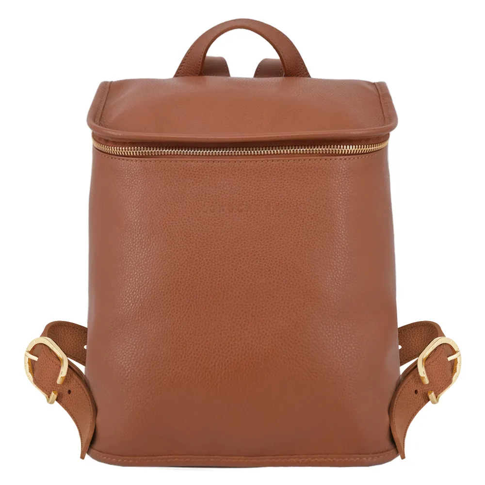 LONGCHAMP LE FOULONNÉ系列牛皮後背包(斑鳩灰) 歷史價格詳細信息