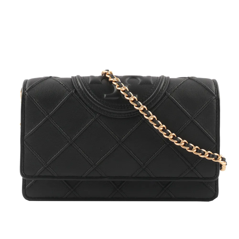 TORY BURCH FLEMING 菱格紋手提/斜背兩用束口水桶包-小/奶油白 歷史價格詳細信息