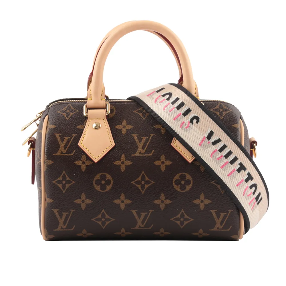 LV Monogram Speedy 手提/斜背二用包20cm(黑背帶) M46234 歷史價格詳細信息