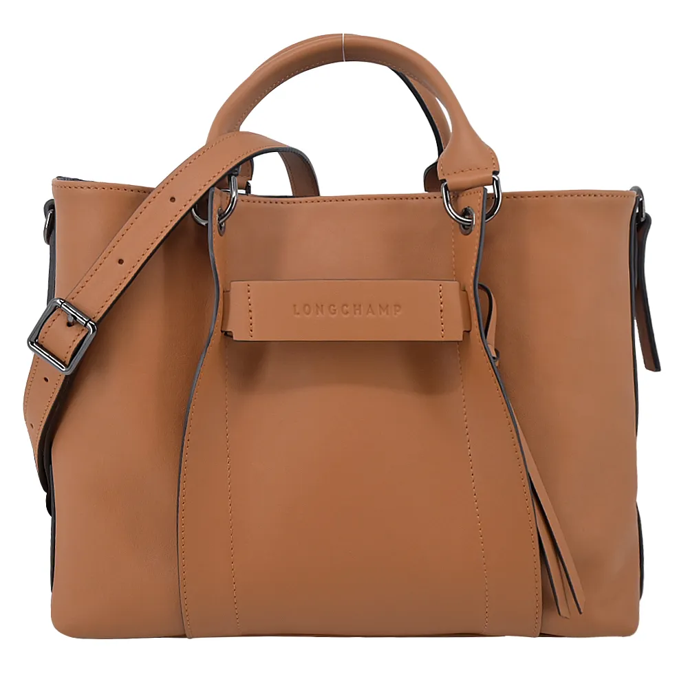 LONGCHAMP 3D 全新 s 皮革斜背手拿包 赭黃色 歷史價格詳細信息