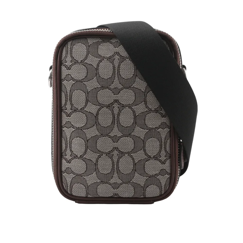 COACH STANTON黑白C Logo方型小款斜背男包 歷史價格詳細信息