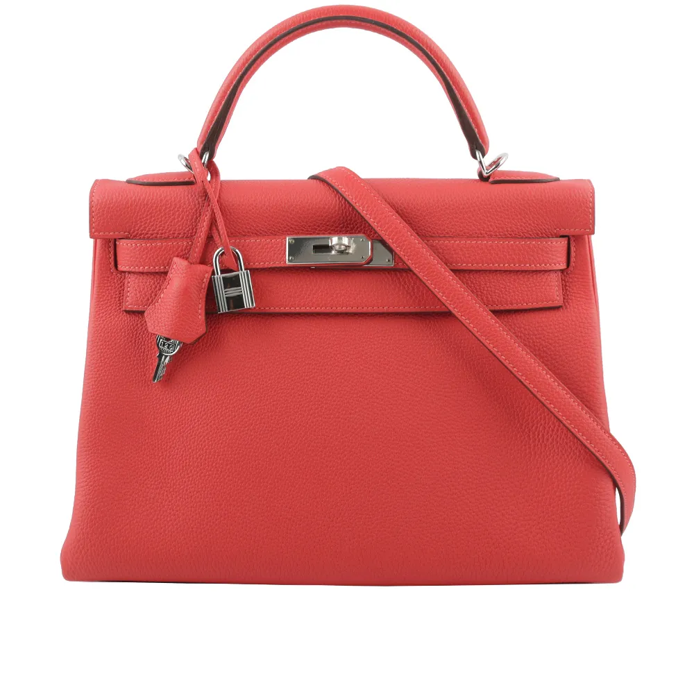 HERMES Kelly To Go Wallet 鴕鳥皮長夾/斜背包(Z刻/9N檸檬黃/金釦) 歷史價格詳細信息