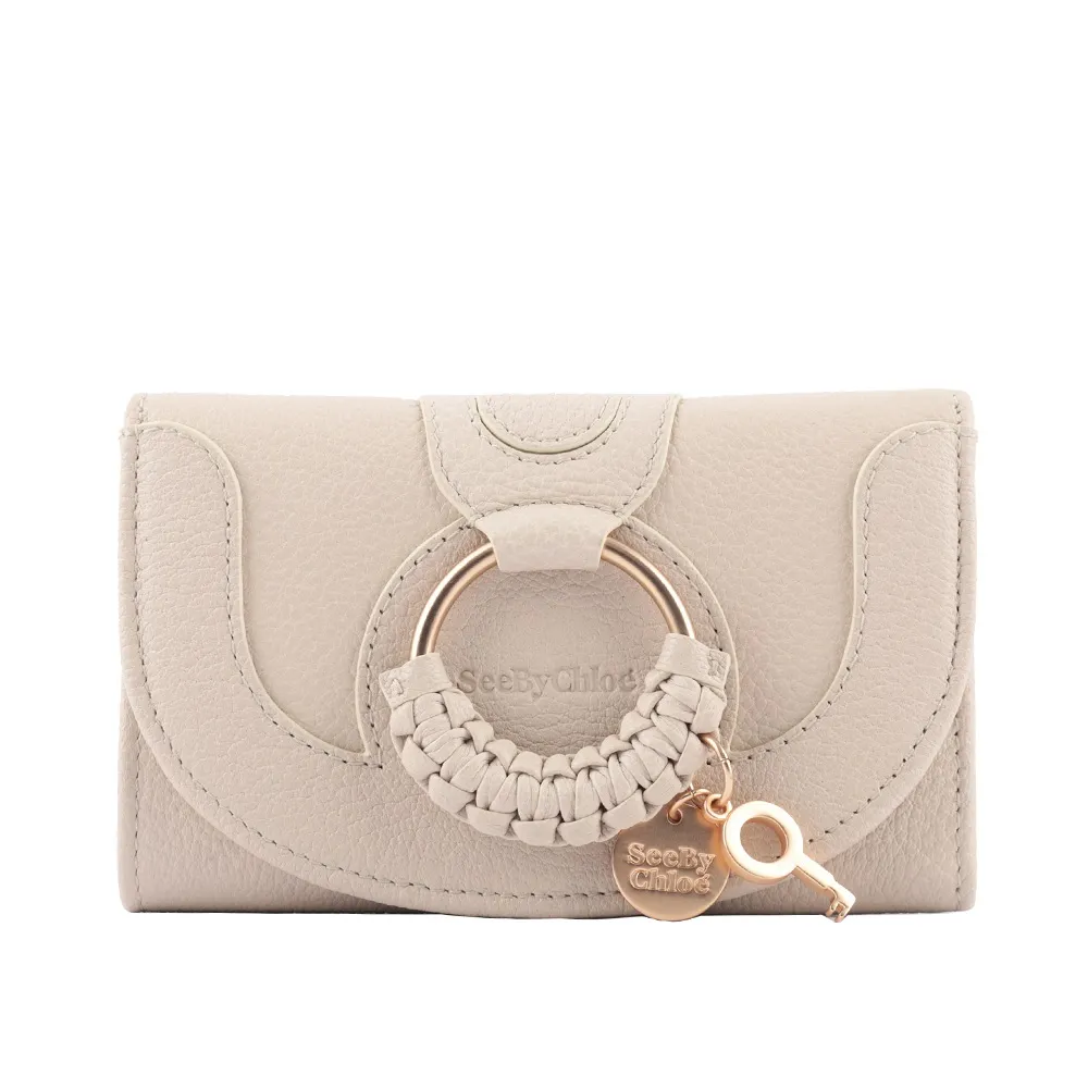 SEE BY CHLOE HANA系列山羊皮翻蓋短夾(米白) 歷史價格詳細信息