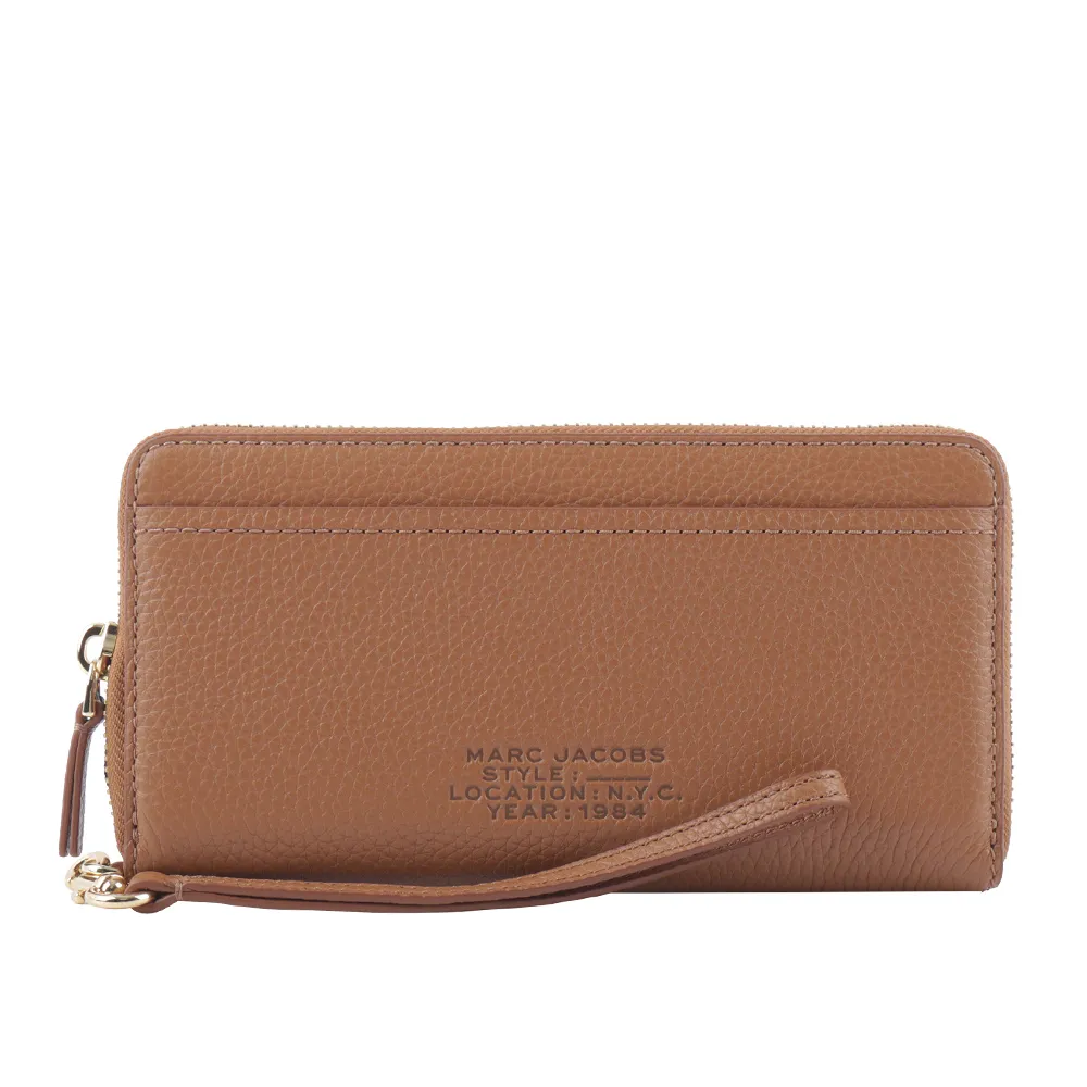 MARC JACOBS 粒面皮革附提把長夾(堅果棕) S131L01RE22 212 歷史價格詳細信息