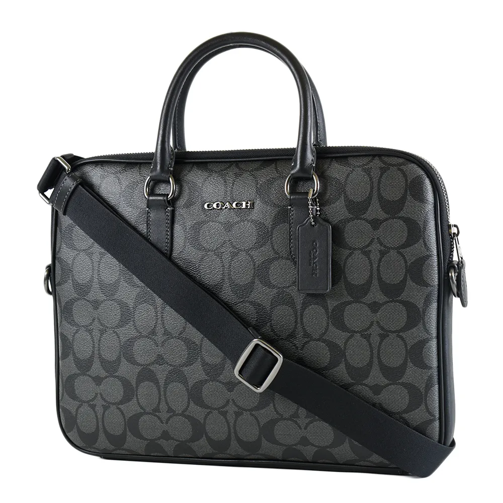 二手 COACH 灰色 黑色 手提包 有污 現貨【C210923】 歷史價格詳細信息