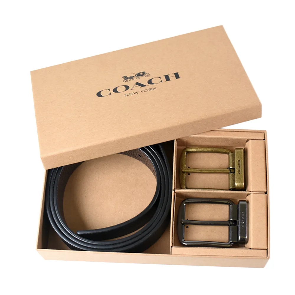 COACH 男款 荔枝紋前拉鍊真皮斜背包-黑色 歷史價格詳細信息