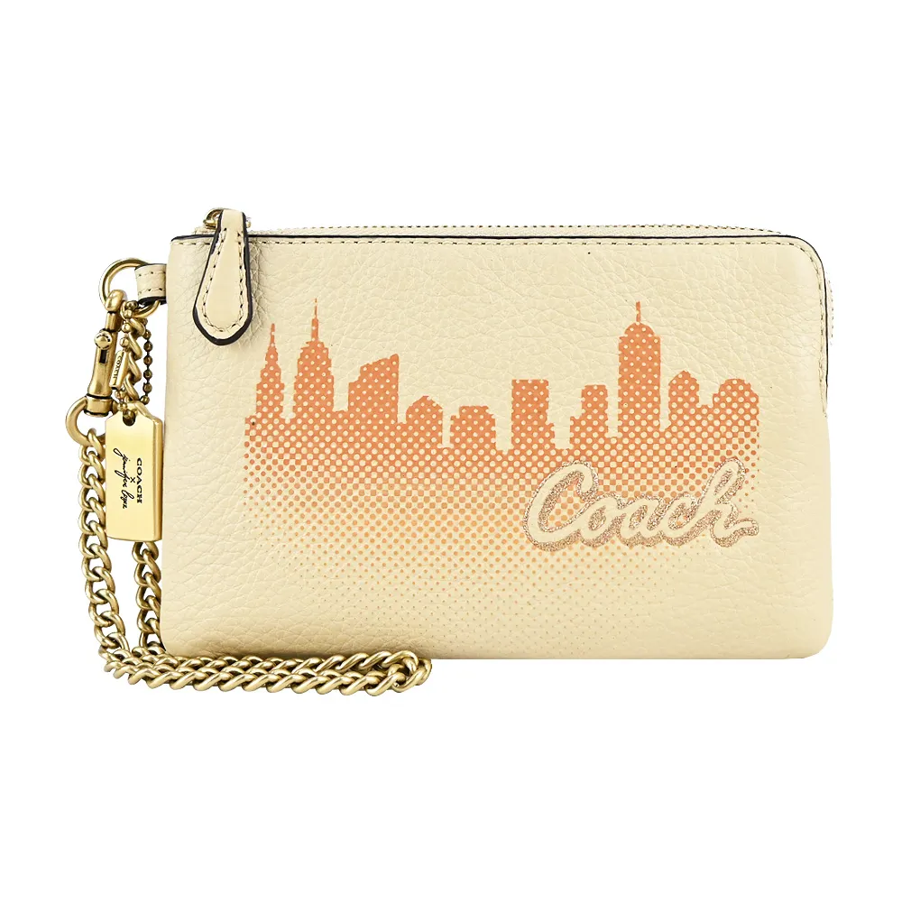 Coach X Jean-Michel 手提肩背鍊條 白色包 coach小包 藝術家聯名 歷史價格詳細信息