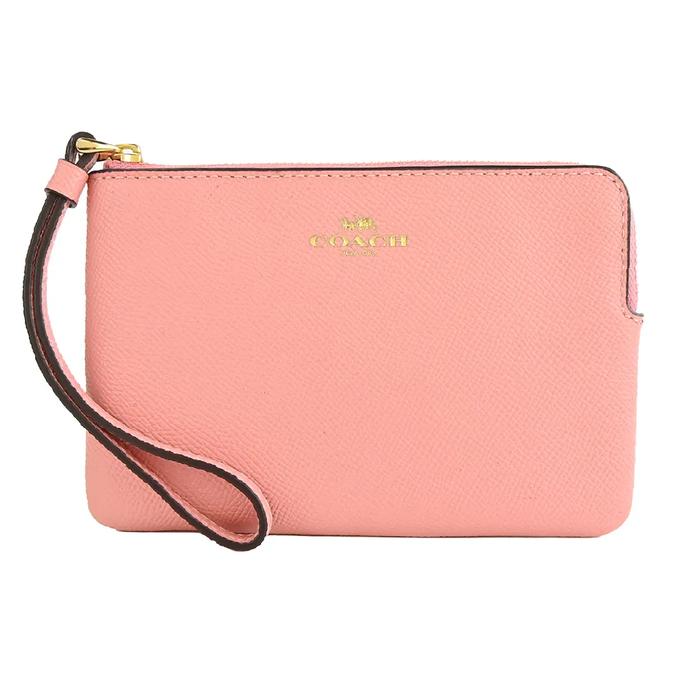 【COACH】防刮皮革馬車手拿包(紅色邊飾) 歷史價格詳細信息