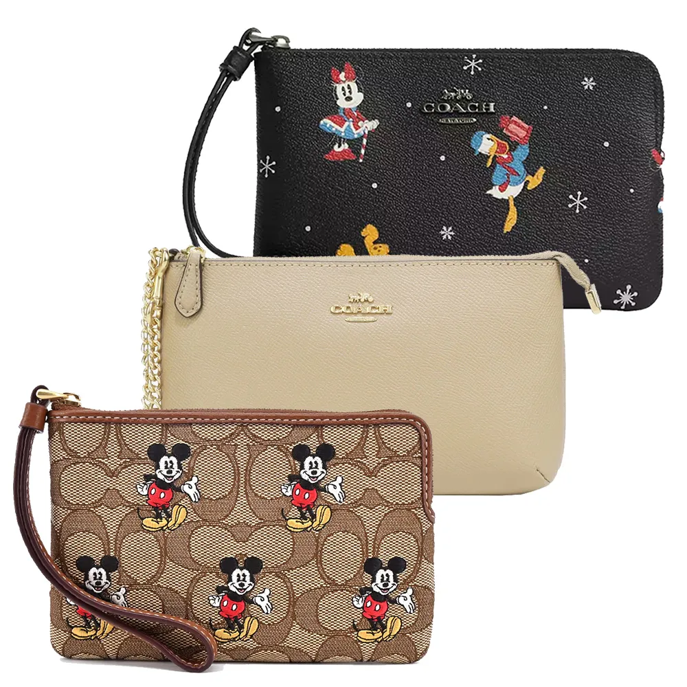 【COACH】手拿包/名片夾/化妝包+品牌禮盒or紙袋(多款多色任選/交換禮物) 歷史價格詳細信息