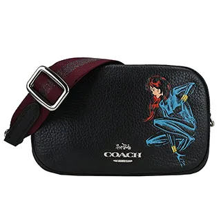 COACH MARVEL 聯名款黑寡婦漫畫風托特包(黑x黃) 歷史價格詳細信息