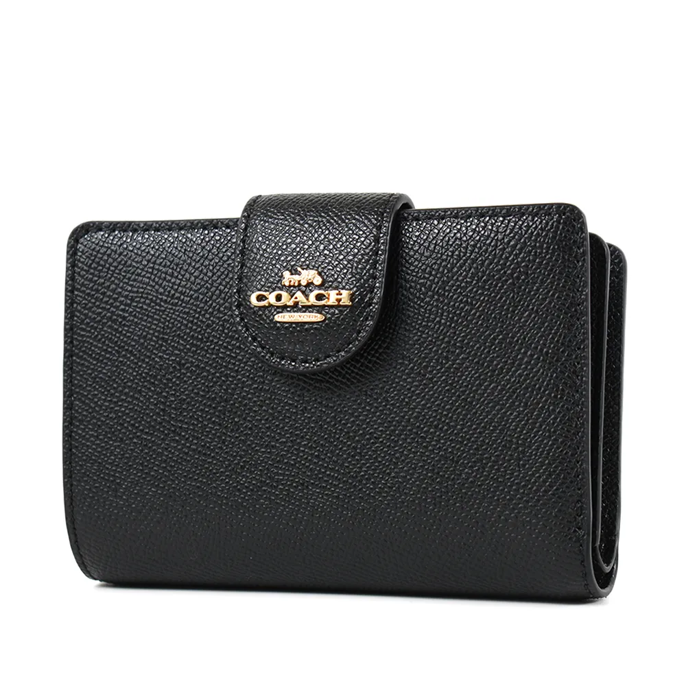 COACH 立體馬車防刮皮革釦式中夾-淺棕 歷史價格詳細信息