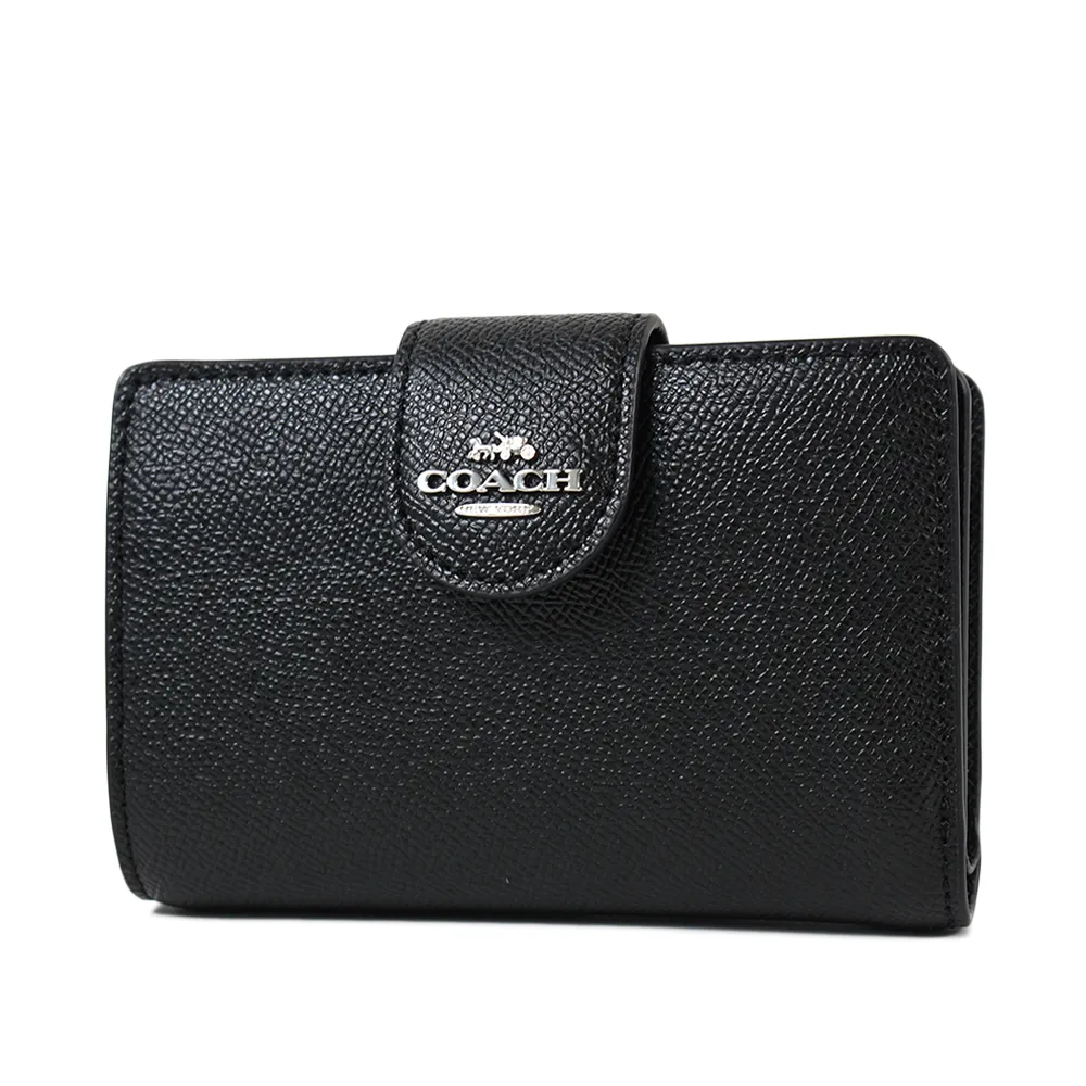 COACH 立體馬車防刮皮革釦式中夾-淺棕 歷史價格詳細信息