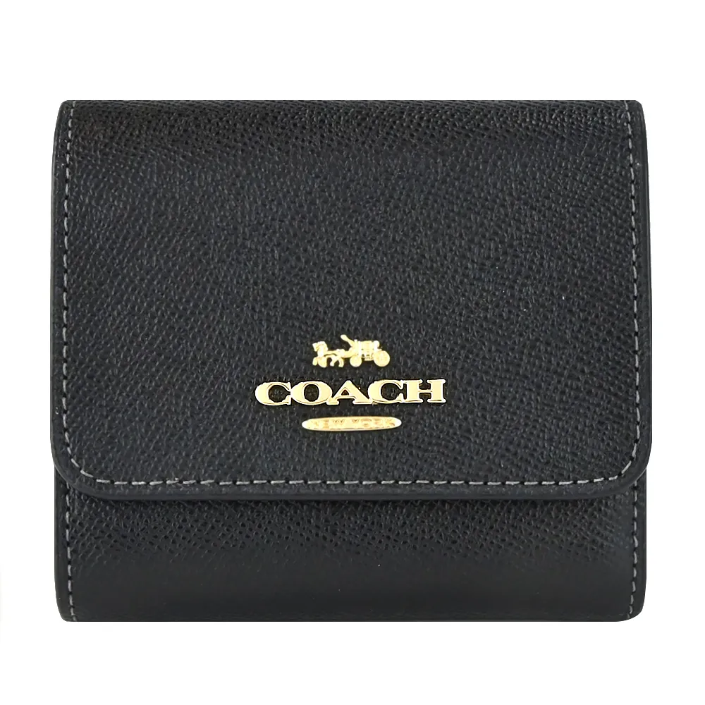 COACH 新款立體馬車撞色防刮皮革三折短夾(粉X紅) 歷史價格詳細信息