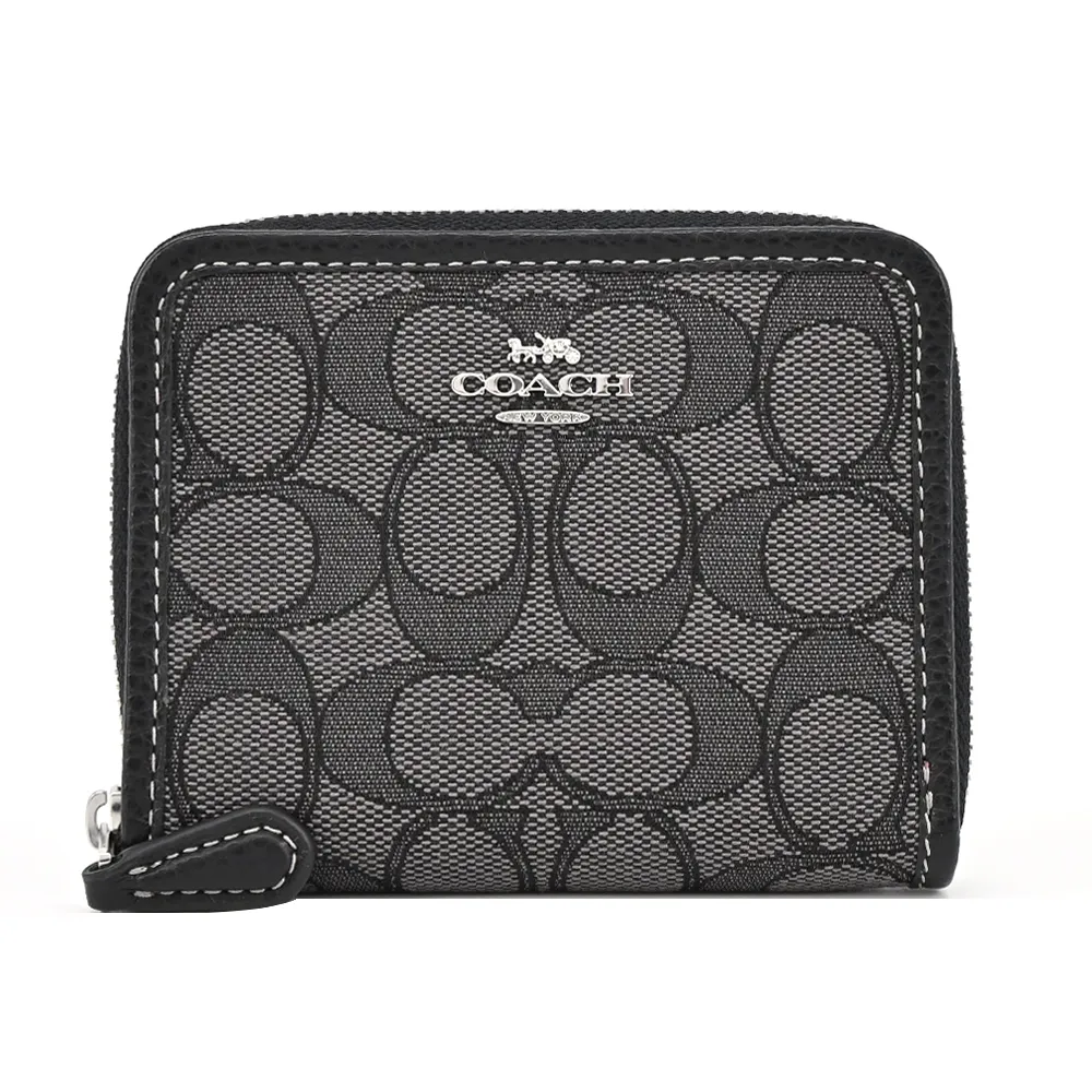 COACH 馬車緹花對開拉鍊短夾(卡其棕) 歷史價格詳細信息