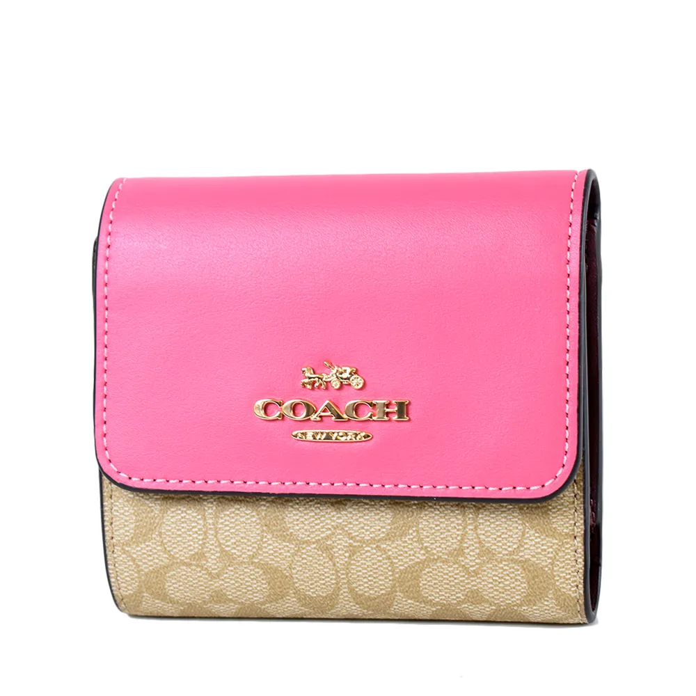 【COACH】C Logo防刮皮革小牛皮內裏八卡短夾 歷史價格詳細信息