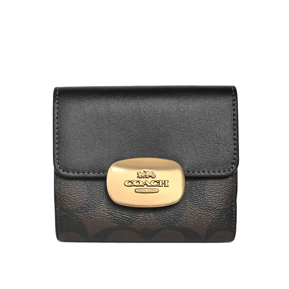 【COACH】C LOGO圓型掛勾鑰匙腰包/零錢包(焦糖/紅) 歷史價格詳細信息