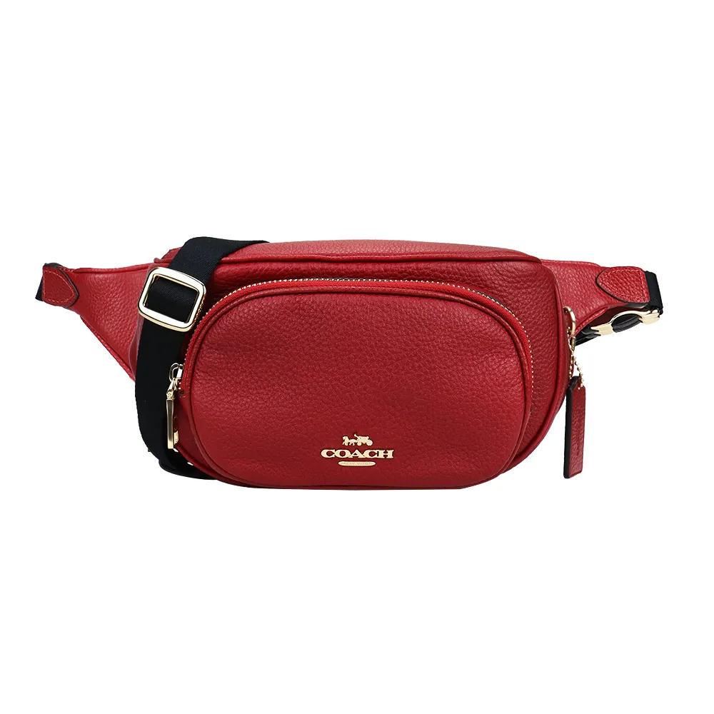 COACH 經典馬車荔枝紋牛皮雙層腰包(孔雀藍) 歷史價格詳細信息