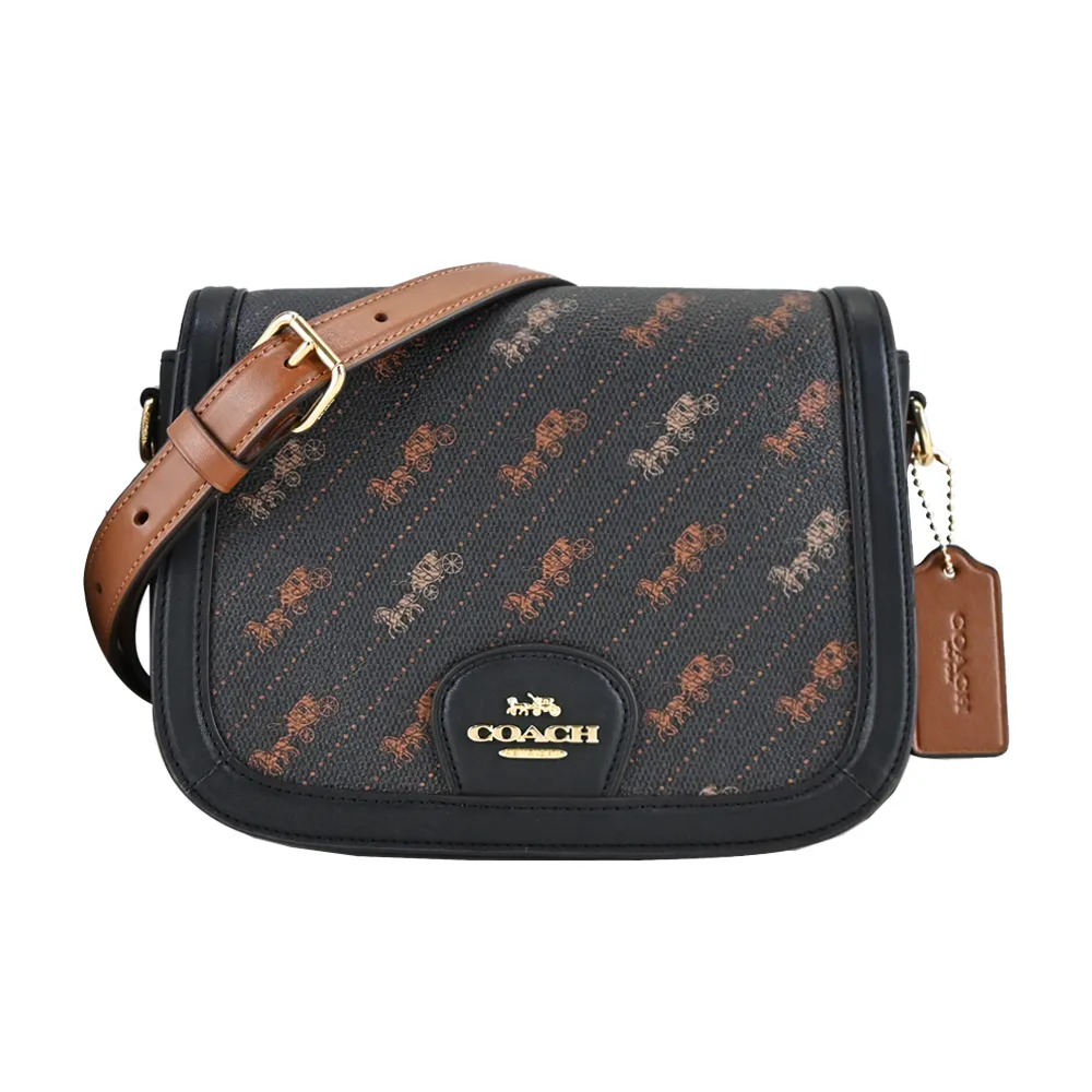 COACH 馬車印花PVC拼接皮革斜背相機包(奶白) 歷史價格詳細信息