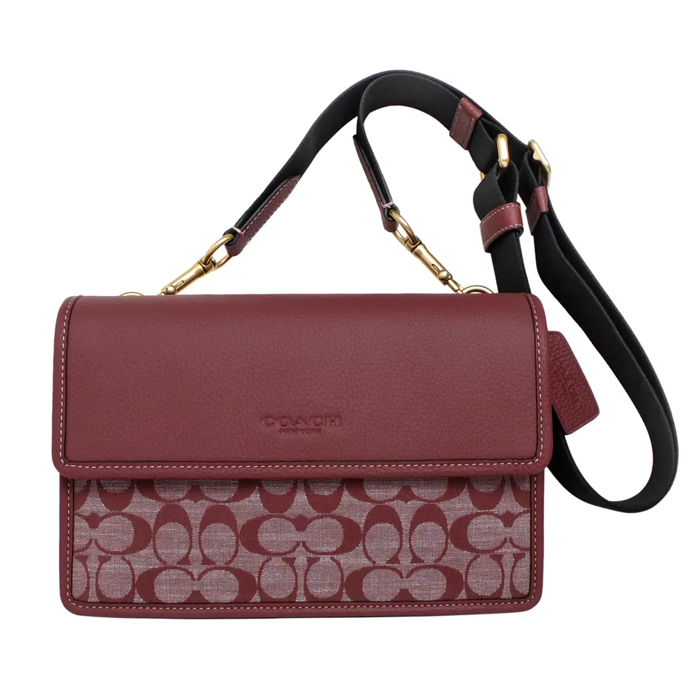 COACH 真皮＋織布 肩背拉鍊托特包 歷史價格詳細信息