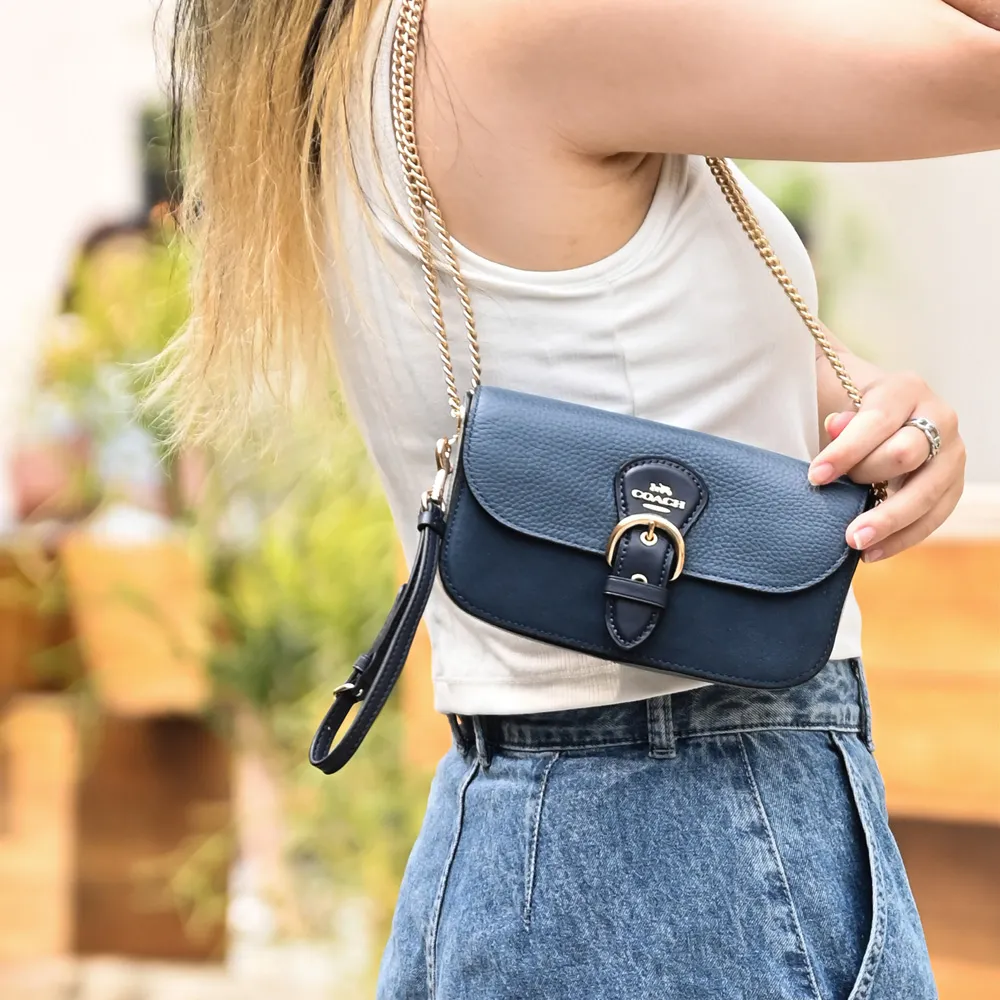 COACH C5598 Holden 經典印花拼皮斜背包.黑灰 歷史價格詳細信息