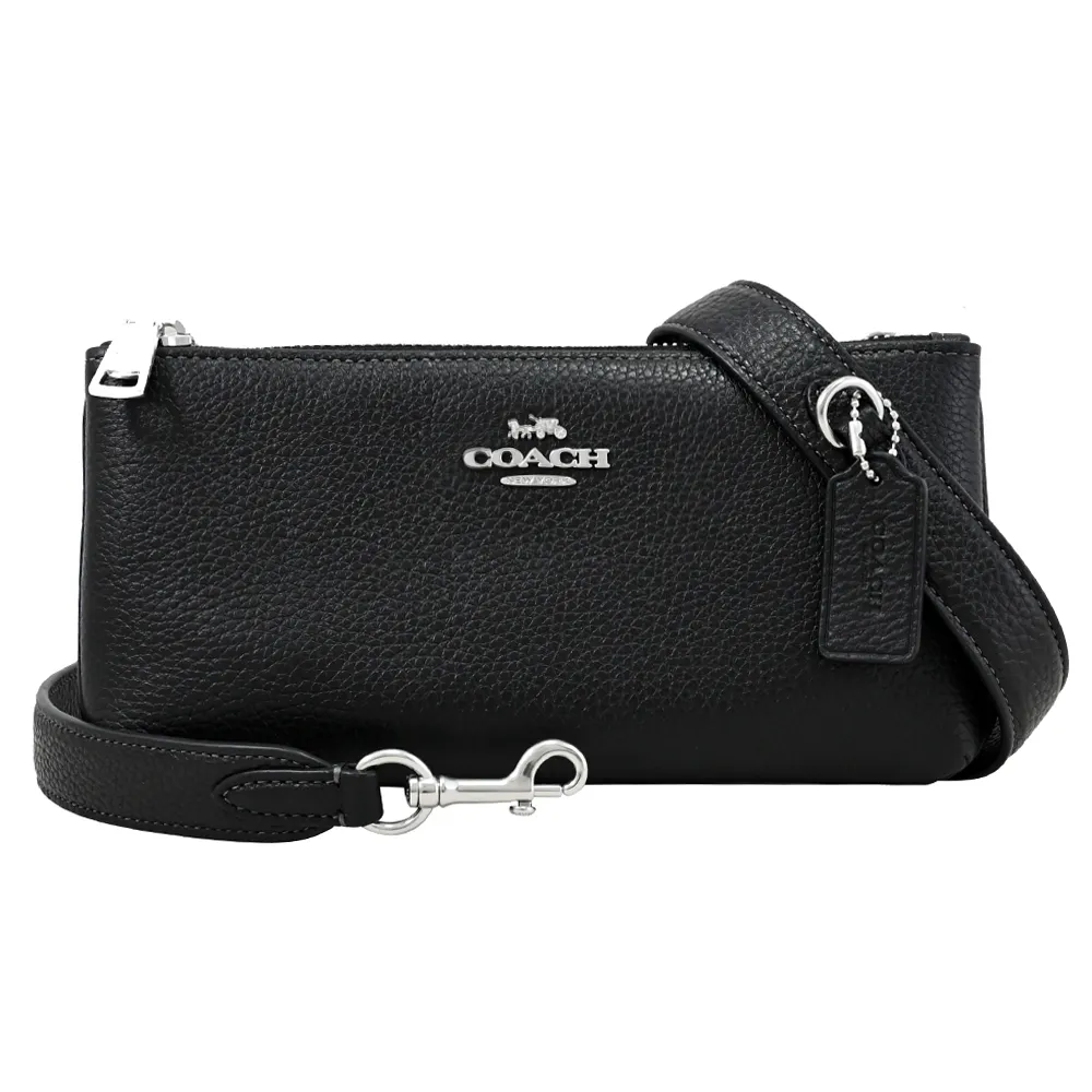 COACH CJ789 馬車LOGO雙層拉鍊斜背包.亮橘 歷史價格詳細信息