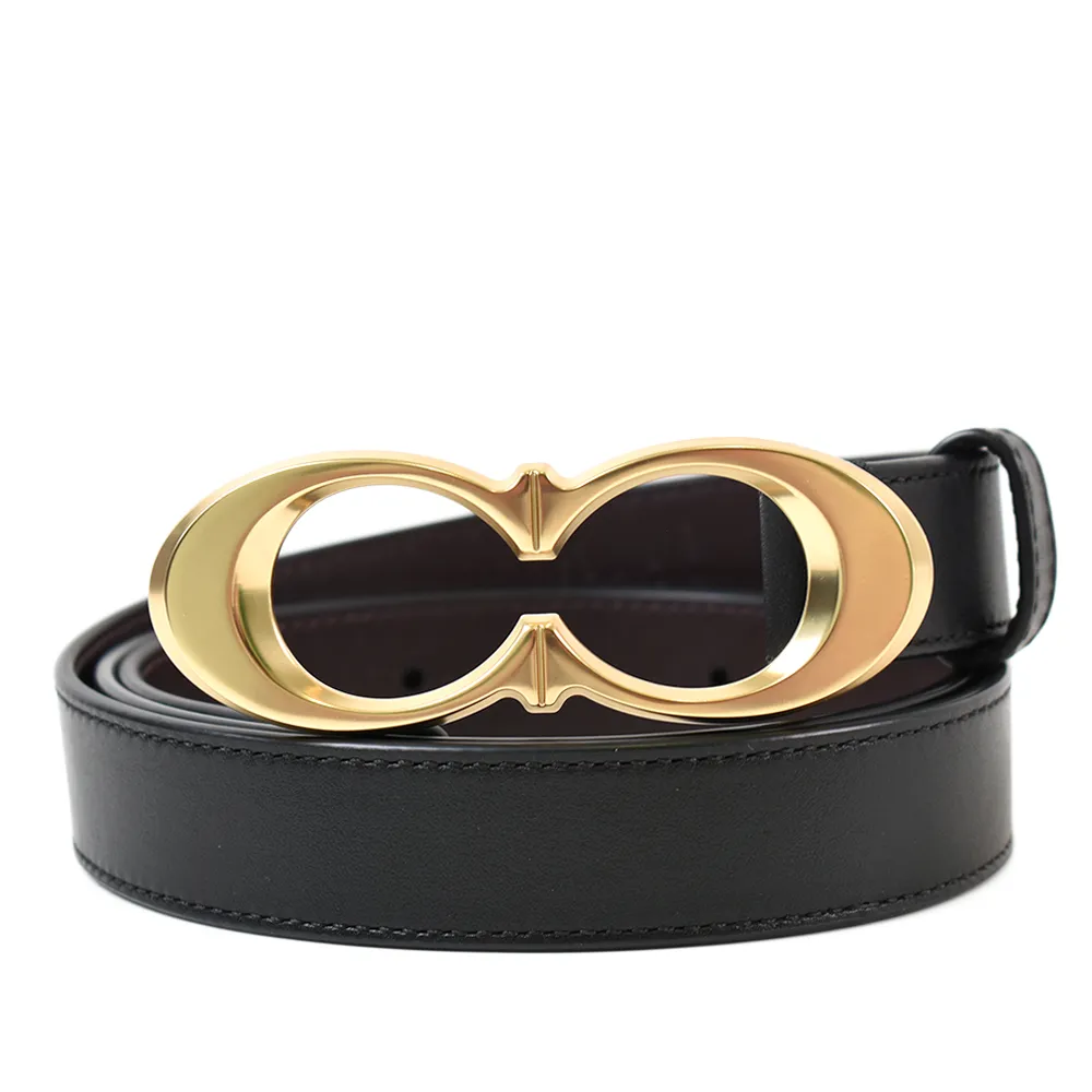 COACH 女款 素面雙面用皮帶-黑/咖啡色 歷史價格詳細信息