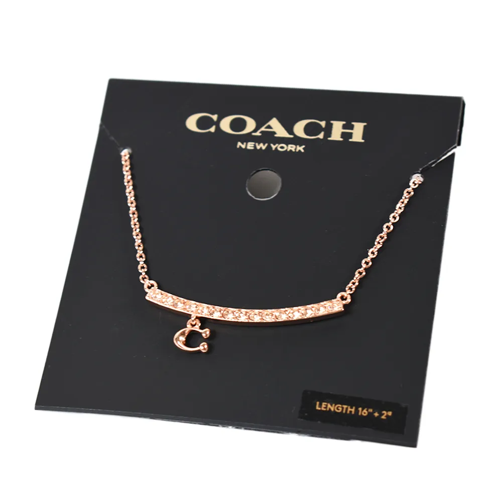 【COACH】玫瑰金C圓圈鋯石耳環 歷史價格詳細信息