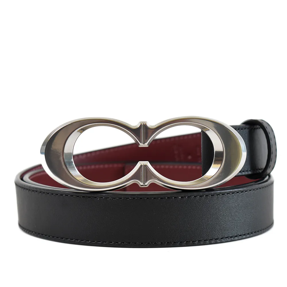 COACH 女款 雙C緹花LOGO釦頭牛皮窄版皮帶-米白 歷史價格詳細信息