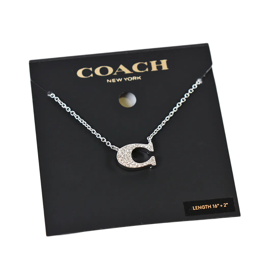 【COACH】水鑽C字耳針式耳環(新款任選) 歷史價格詳細信息