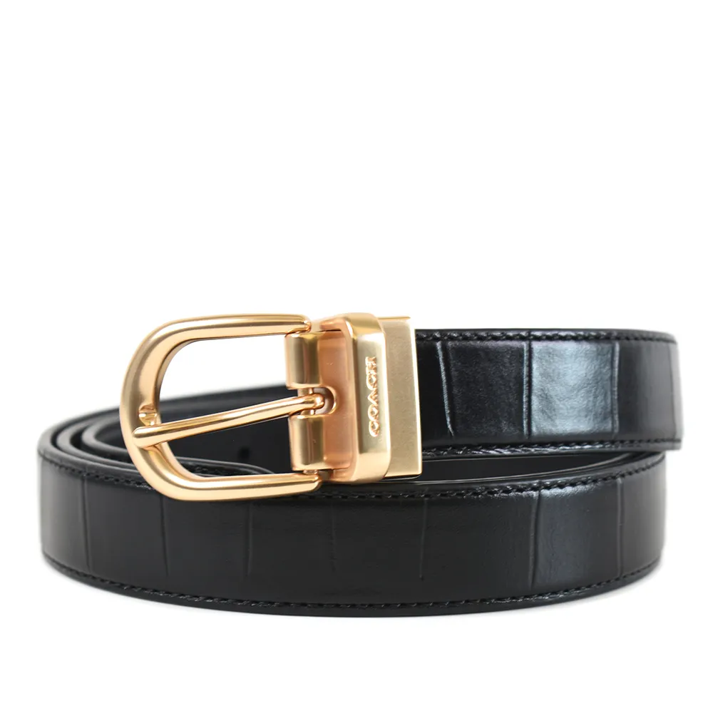 【COACH】鱷魚壓紋皮革 / LARGE 小款 / 斜背 兩用包(藕色) 歷史價格詳細信息