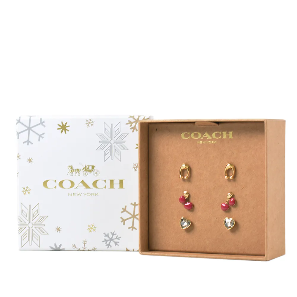 【COACH】限定款酒紅x紅x白x卡其PVC滿版LOGO方型零錢化妝包 歷史價格詳細信息