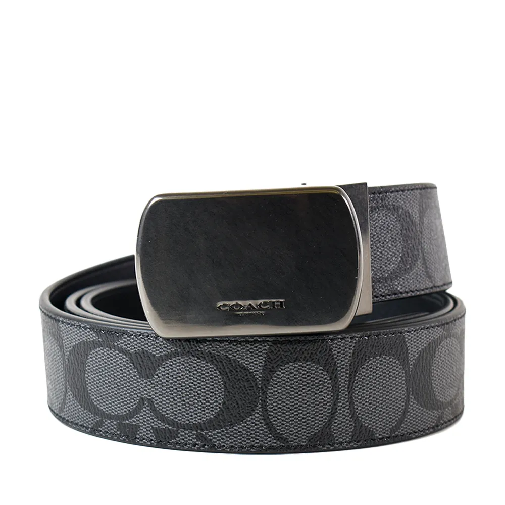 COACH鐵灰黑勾線C Logo緹花織布ㄇ型拉鍊短夾 歷史價格詳細信息