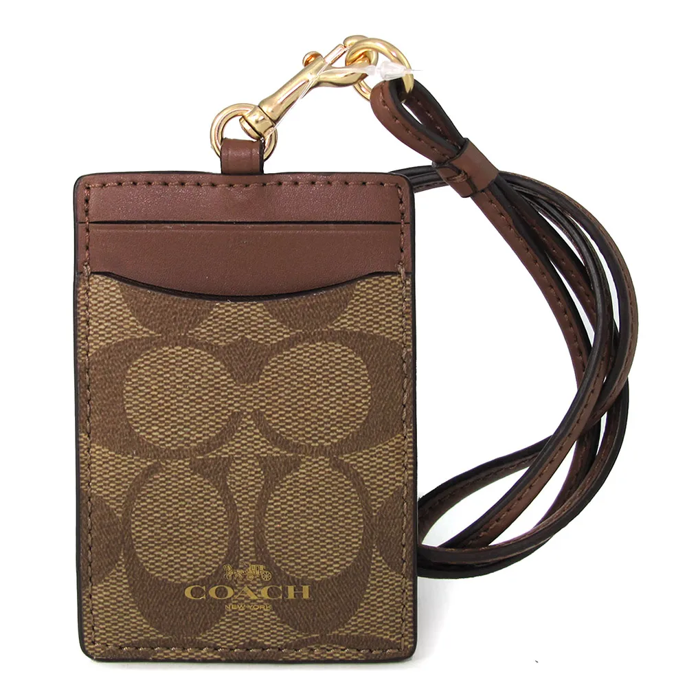 COACH 馬車Logo防潑水卡其黑色條飾拉鍊手拿包 歷史價格詳細信息