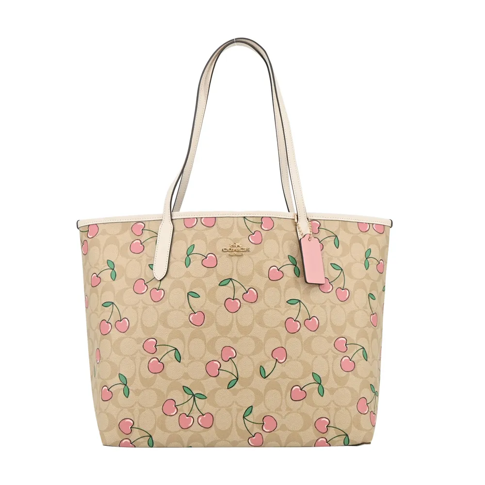 COACH櫻桃紅白邊桃字荔枝紋全皮橫式小款斜背相機包 歷史價格詳細信息