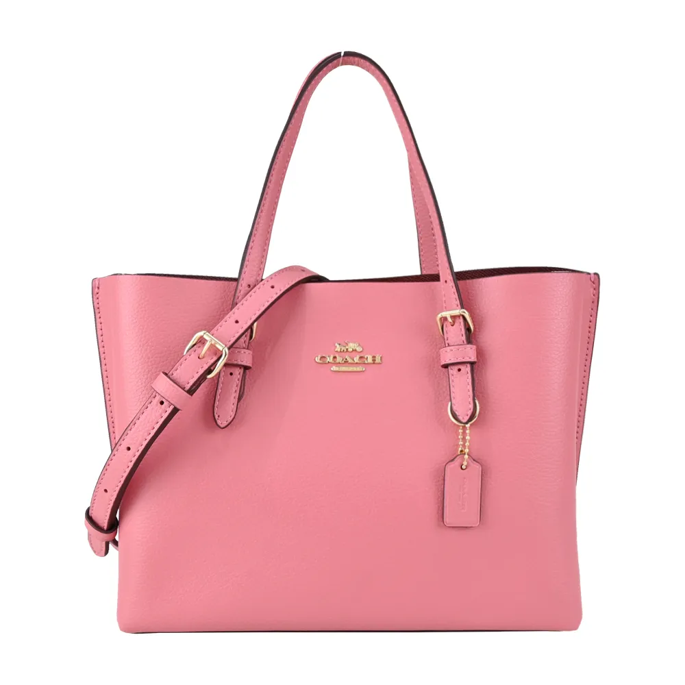 COACH MOLLIE25 緹花LOGO防刮手提/斜背二用包-咖啡色 歷史價格詳細信息