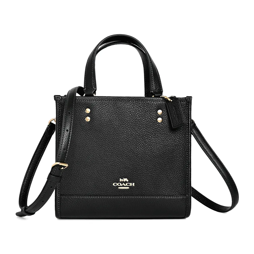 COACH 荔枝皮革方型卡夾拉鍊鍊帶零錢包(黑色) 歷史價格詳細信息