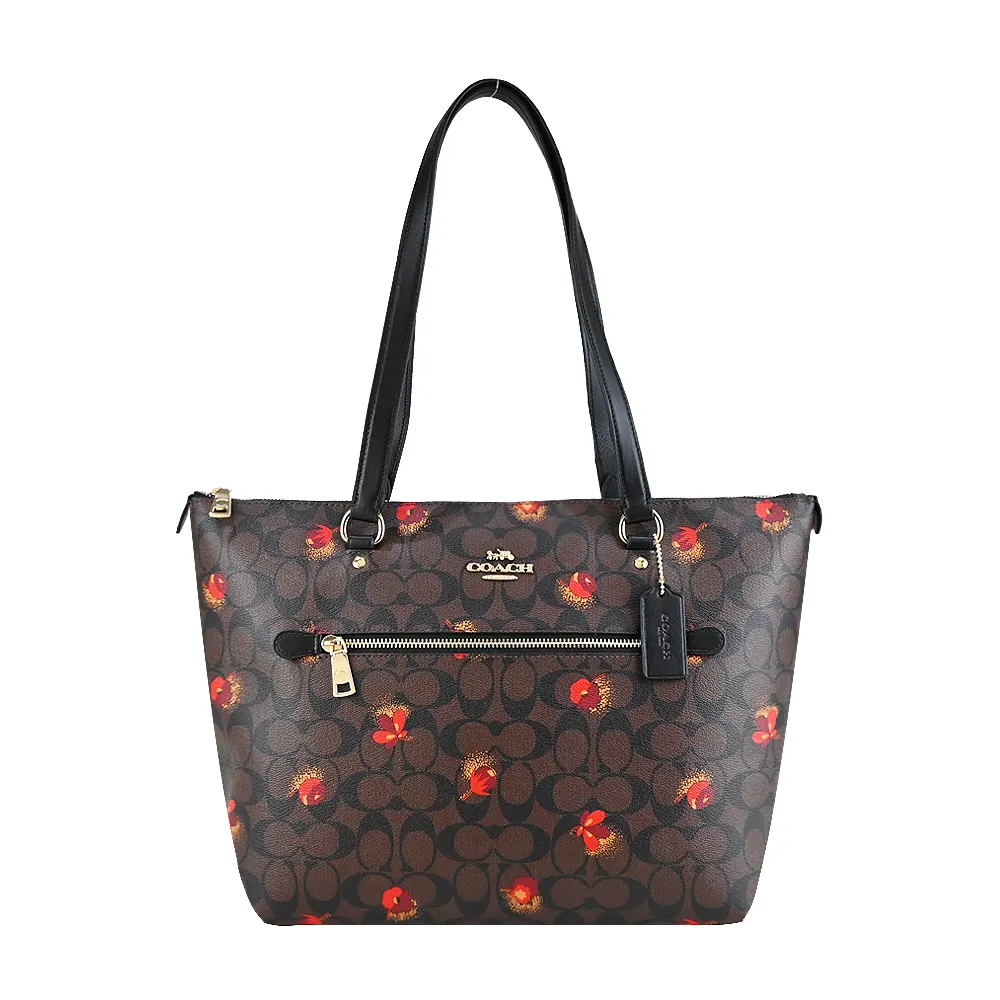 COACH 經典馬車前口袋拉鍊皮革拼接PVC後背包(迷你/卡其芥黃) 歷史價格詳細信息