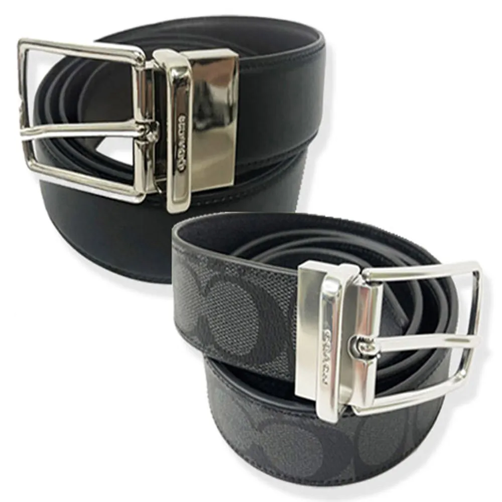 【COACH】經典LOGO男款寬版3.5公分休閒皮帶禮盒(多款選一) 歷史價格詳細信息