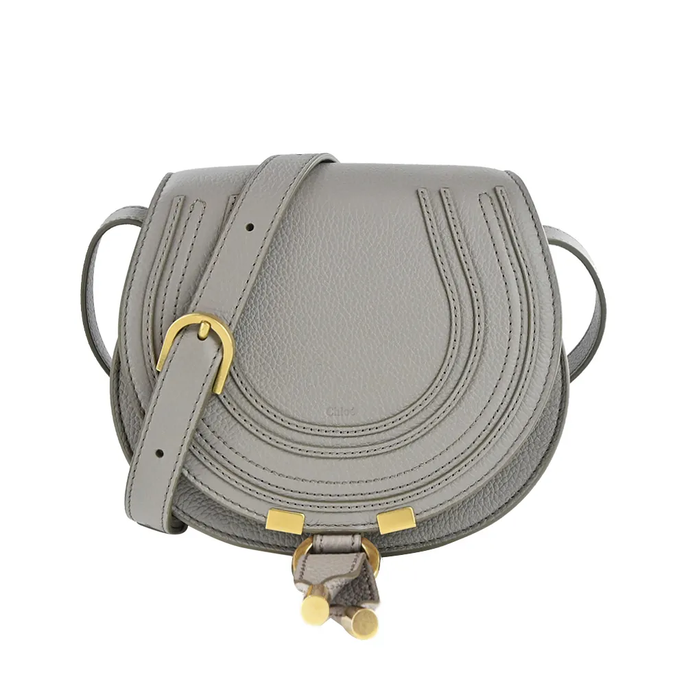 Chloe Marcie粒面小牛皮小號手提/肩背包(黑色) 歷史價格詳細信息