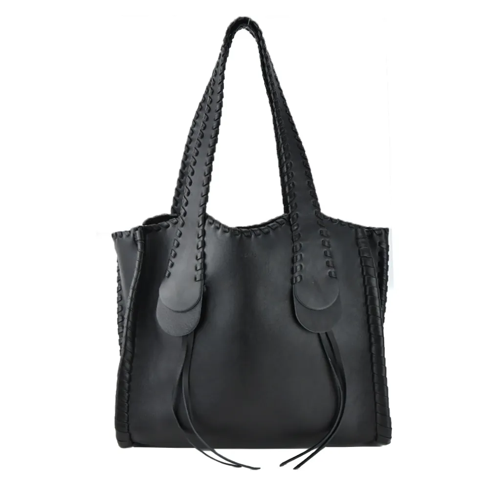 CHLOE MONY 編織小牛皮流蘇托特/肩背包(中號/粉膚) 歷史價格詳細信息