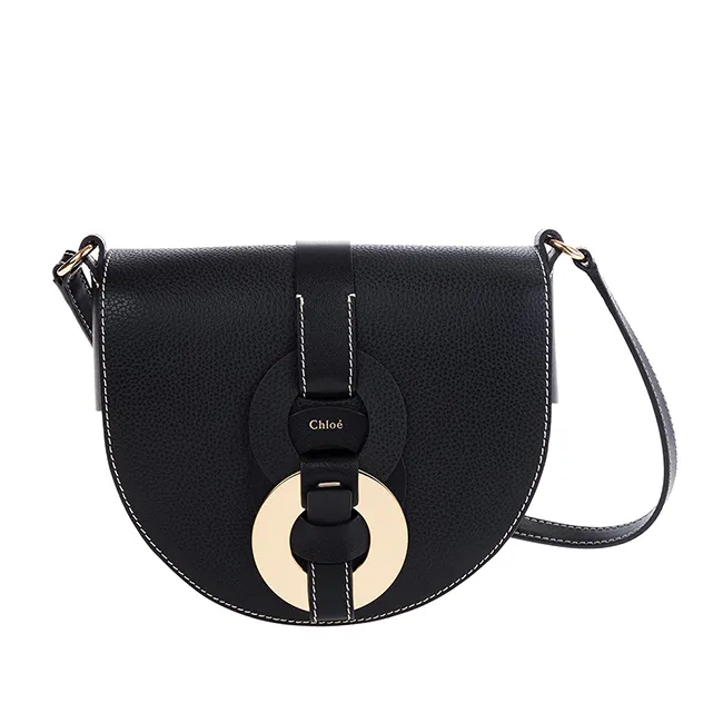 Chloe 新款 Sense小牛皮拼接帆布小號托特包(黑色) 歷史價格詳細信息