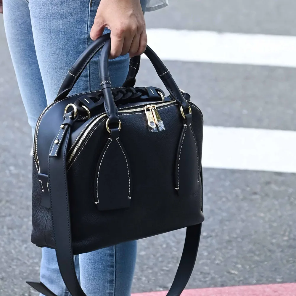 編織提把水桶包 潮百搭斜揹包 流行 歷史價格詳細信息