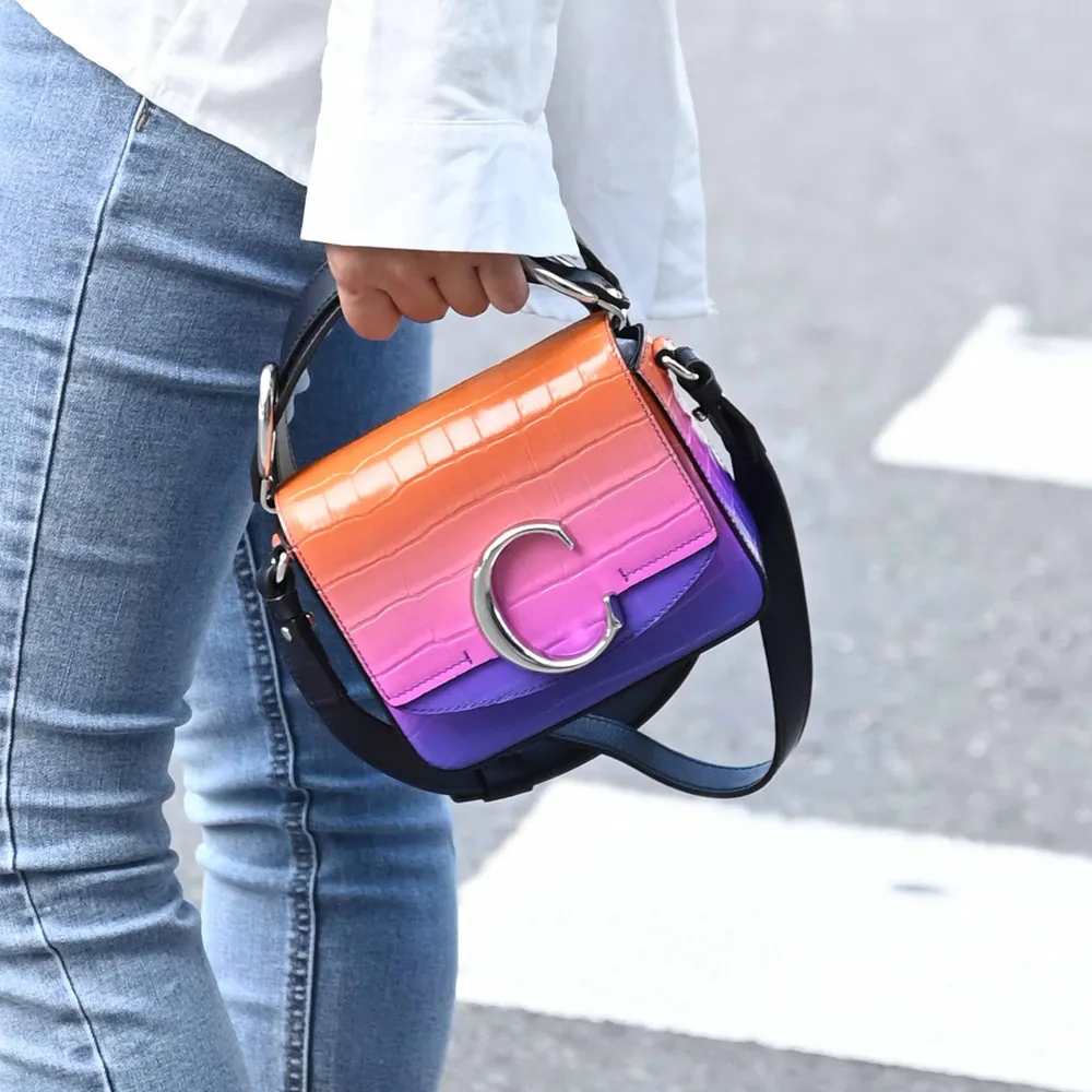 Chloe 新款DARRYL 小號單金屬馬鞍肩背/斜背包 (黑色) 歷史價格詳細信息